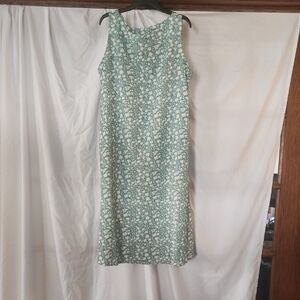 SHEIN Green Floral Dress